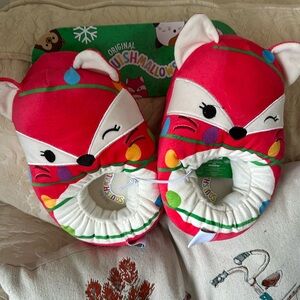 Squishmallows kitty Plush Slippers SIZE Chs 2/3 Lds 4/5
